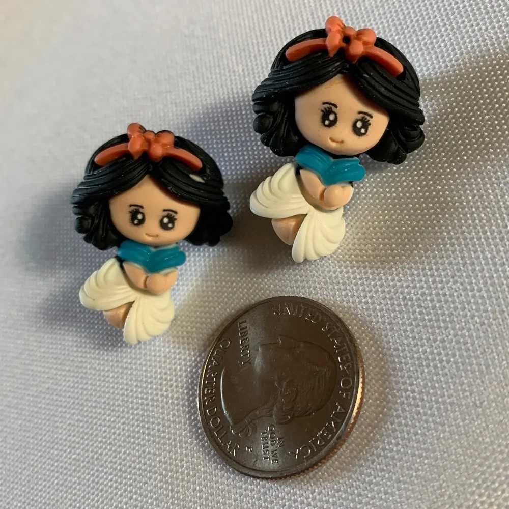 NWT. Handmade Pierced Earrings of Fancy Girls.  For ages 5 and up!